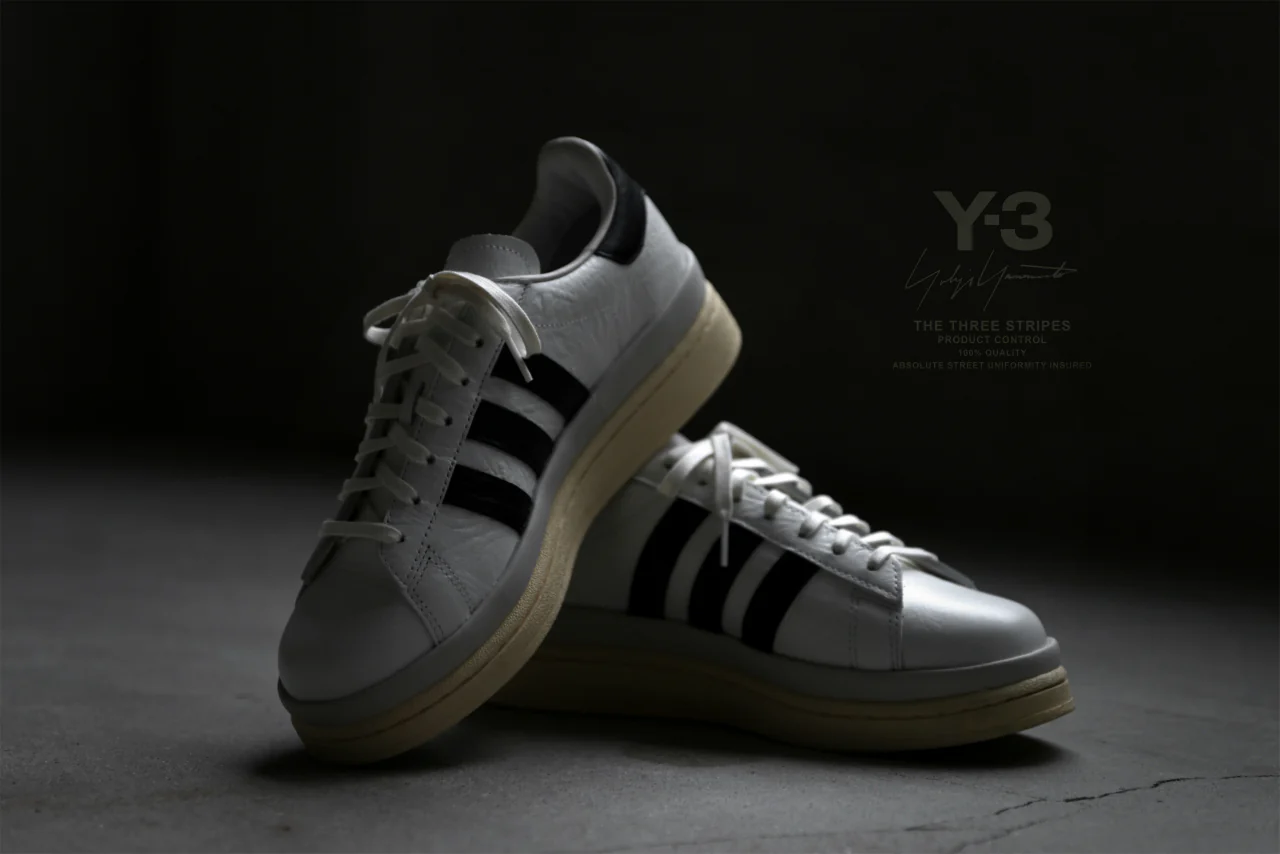 Y-3 Yohji Yamamoto HICHO LOW SNEAKERS (WHITE/BLACK/GREY) - Image 50