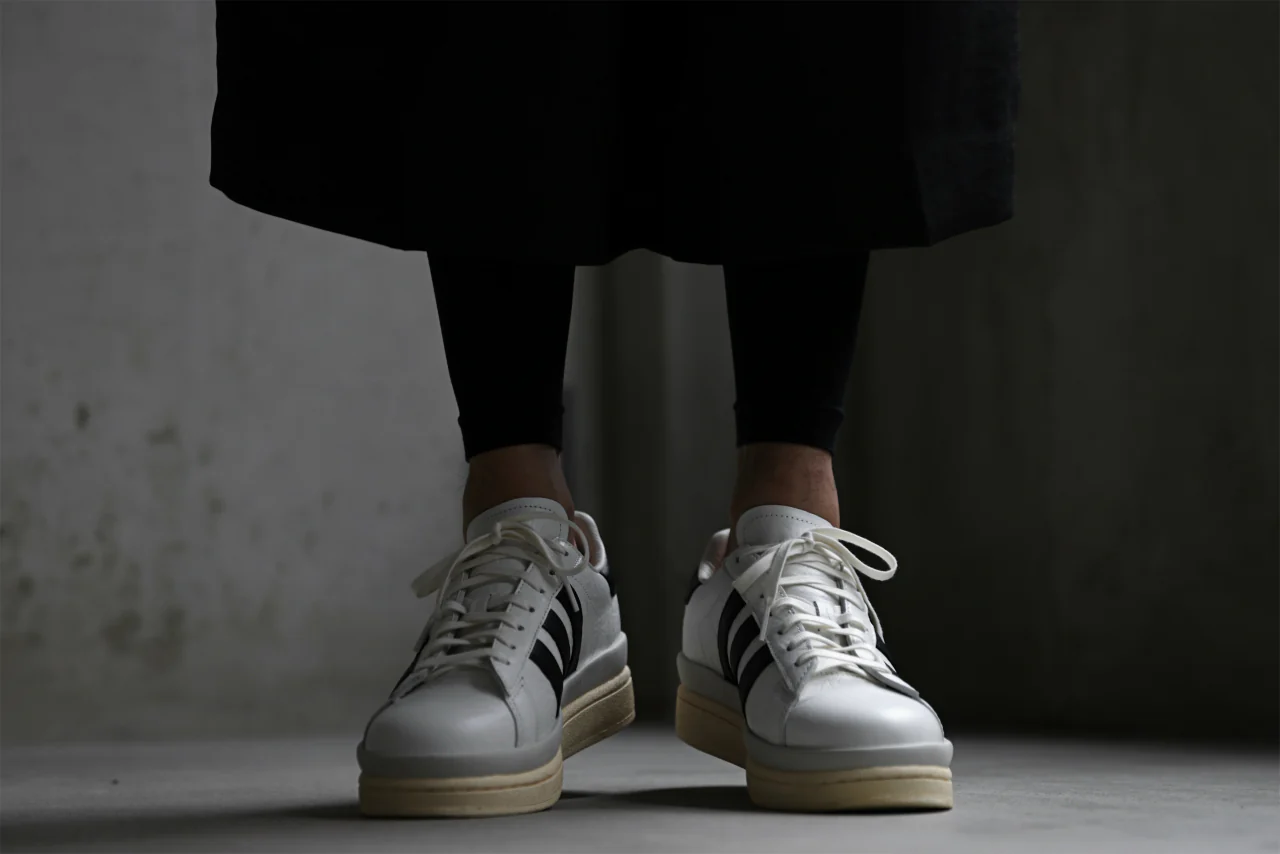 Y-3 Yohji Yamamoto HICHO LOW SNEAKERS (WHITE/BLACK/GREY) - Image 57