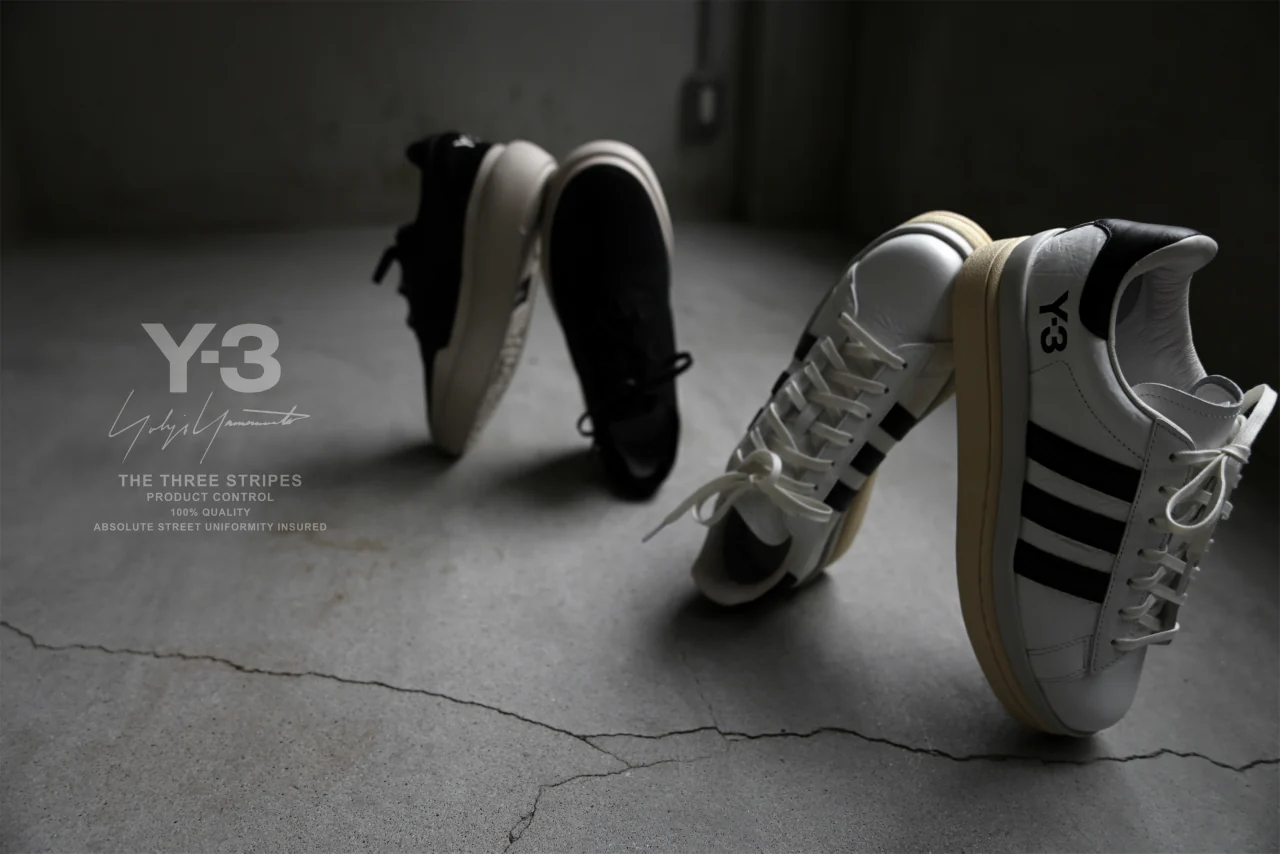 Y-3 Yohji Yamamoto HICHO LOW SNEAKERS (WHITE/BLACK/GREY) - Image 69