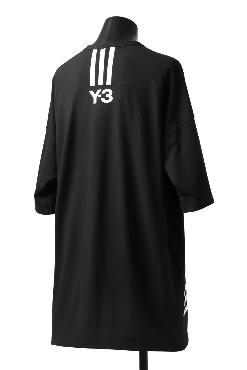 Y-3 Yohji Yamamoto HORIZONTAL STRIPES LOOSEY TOPS (BLACK) - Image 20