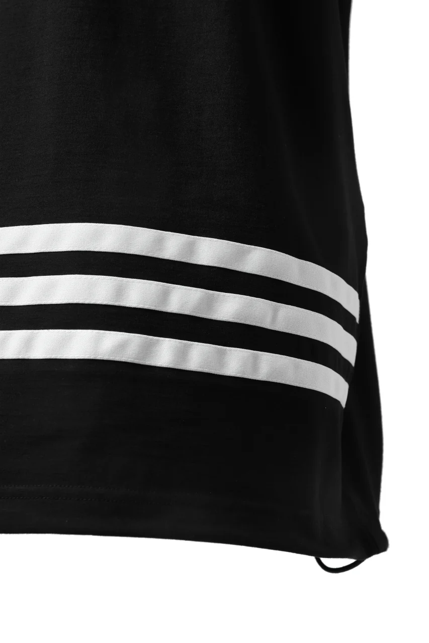 Y-3 Yohji Yamamoto HORIZONTAL STRIPES LOOSEY TOPS (BLACK) - Image 26
