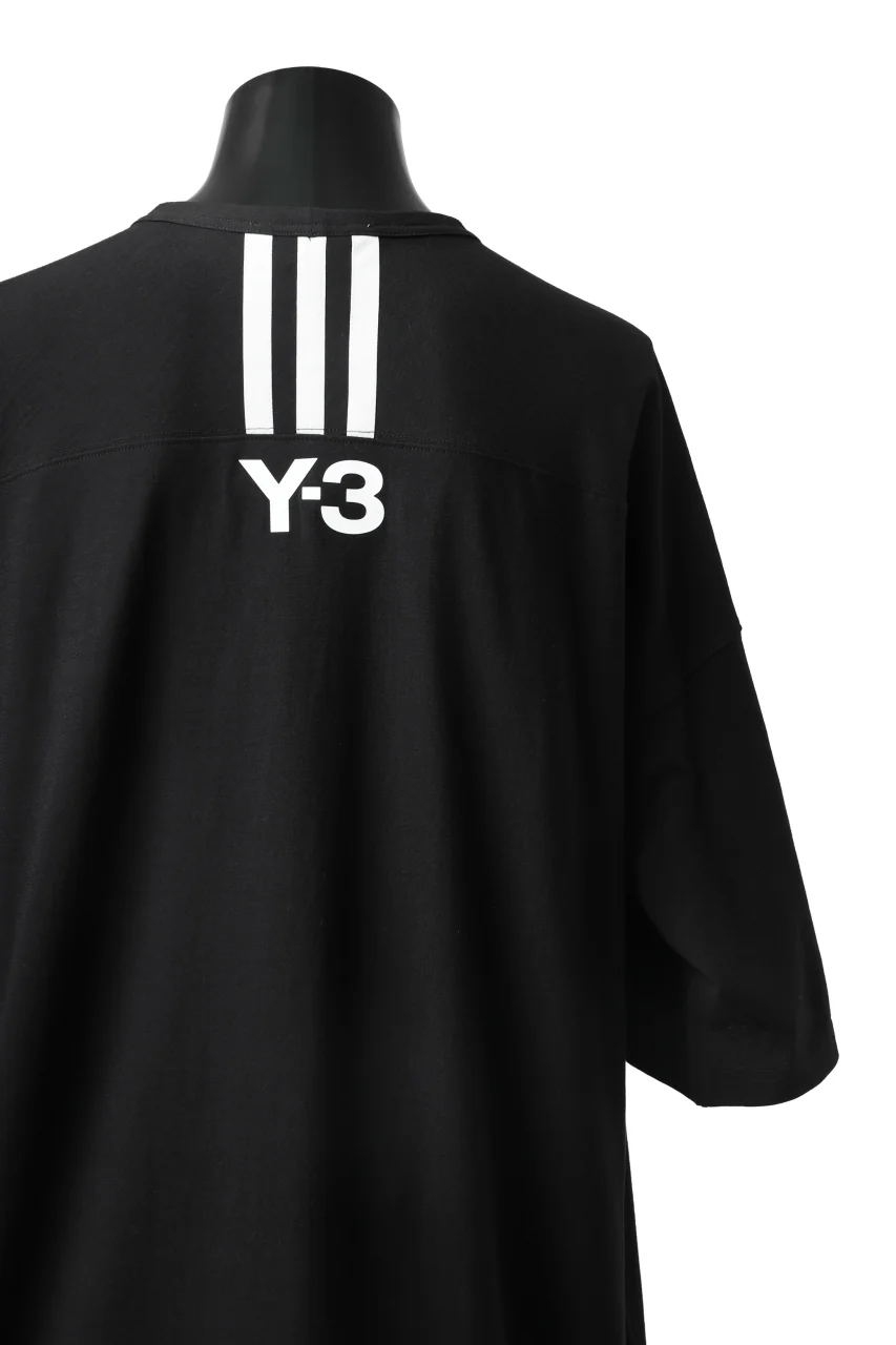 Y-3 Yohji Yamamoto HORIZONTAL STRIPES LOOSEY TOPS (BLACK) - Image 29