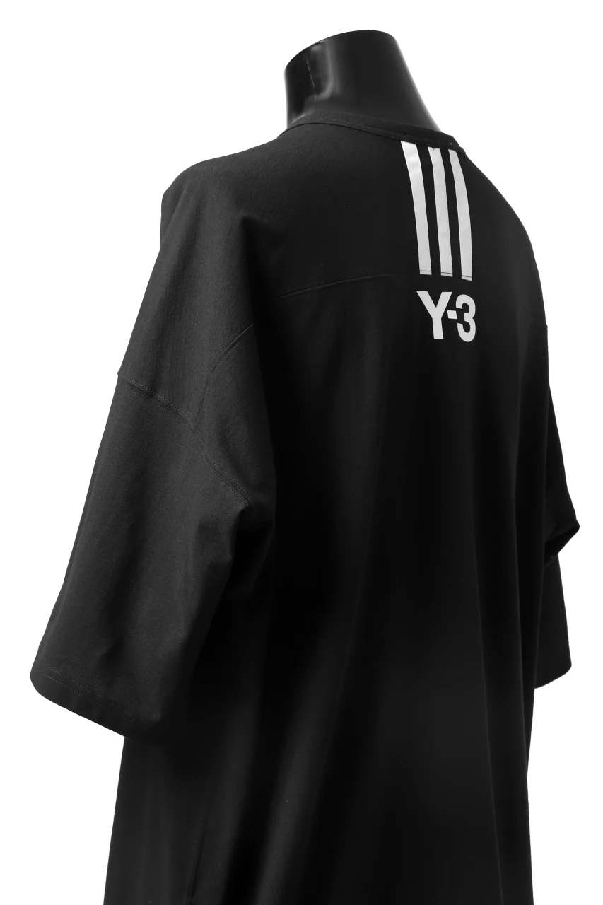 Y-3 Yohji Yamamoto HORIZONTAL STRIPES LOOSEY TOPS (BLACK) - Image 30