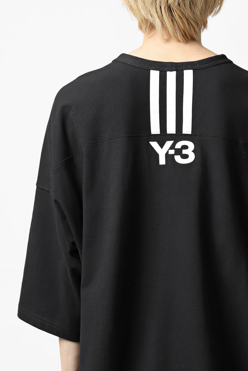 Y-3 Yohji Yamamoto HORIZONTAL STRIPES LOOSEY TOPS (BLACK) - Image 33