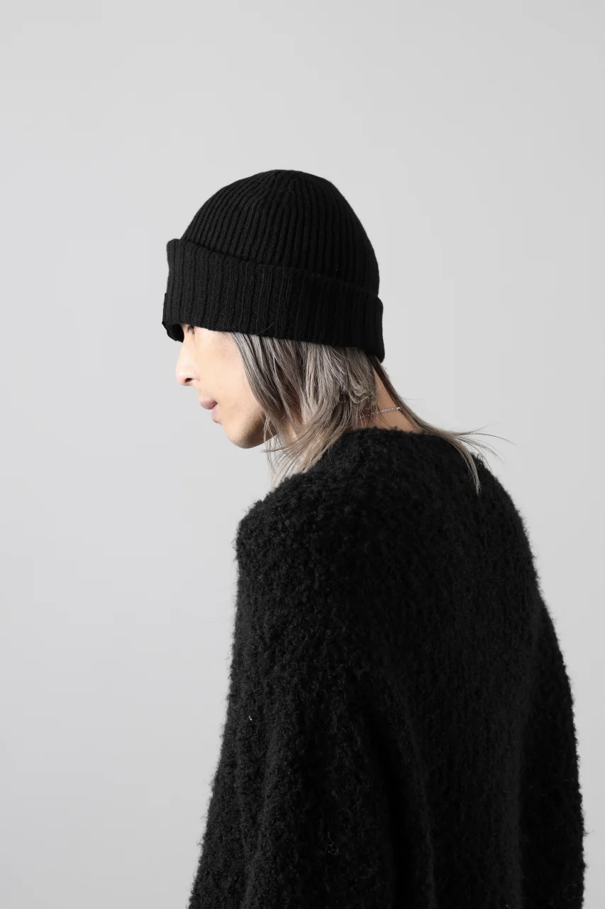 Y-3 Yohji Yamamoto KNIT BEANIE (BLACK) - Image 9