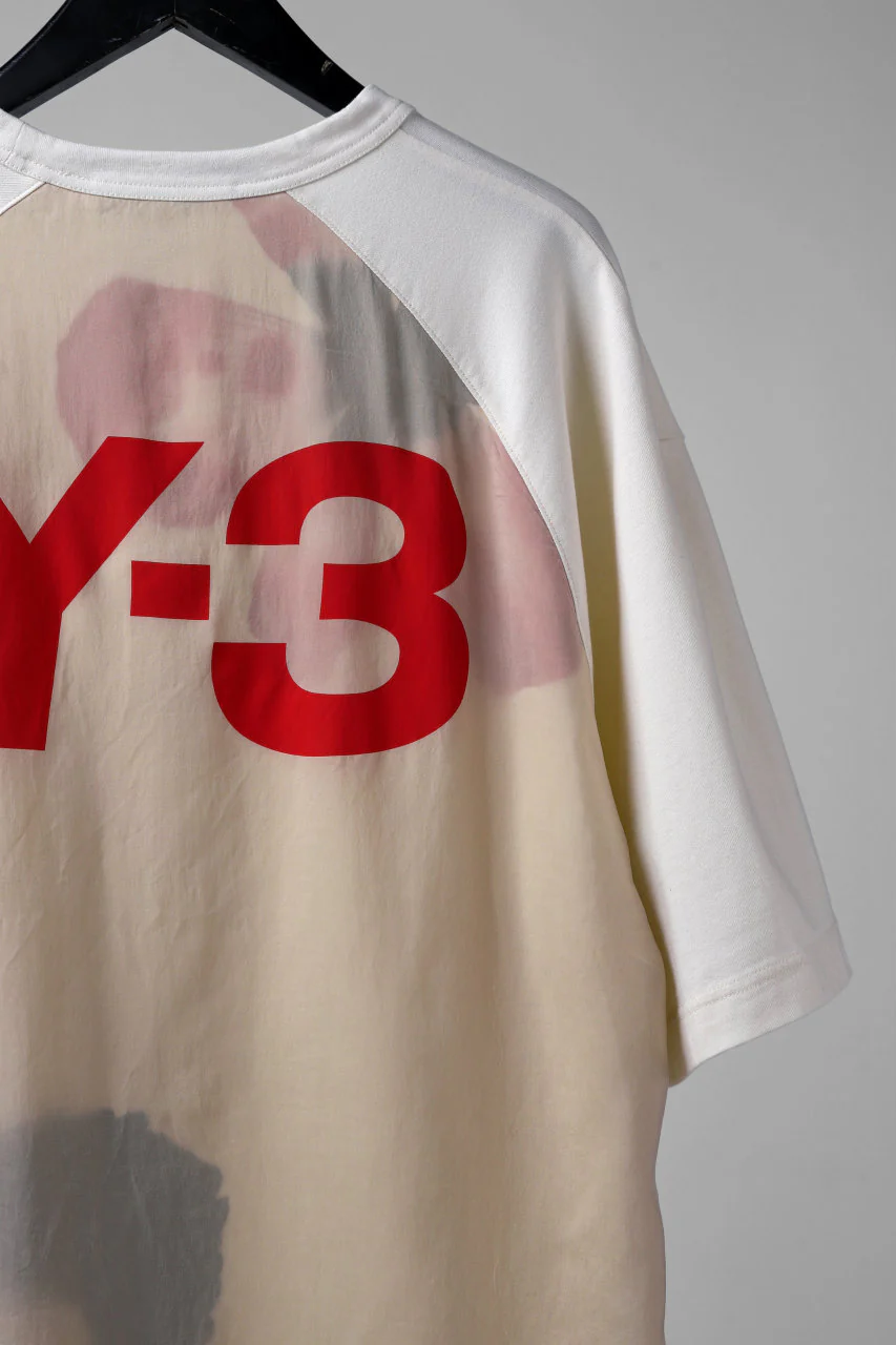 Y-3 Yohji Yamamoto LAYERED BACK LOGO TOPS / COTTON JERSEY (MULTI BEIGE) - Image 12