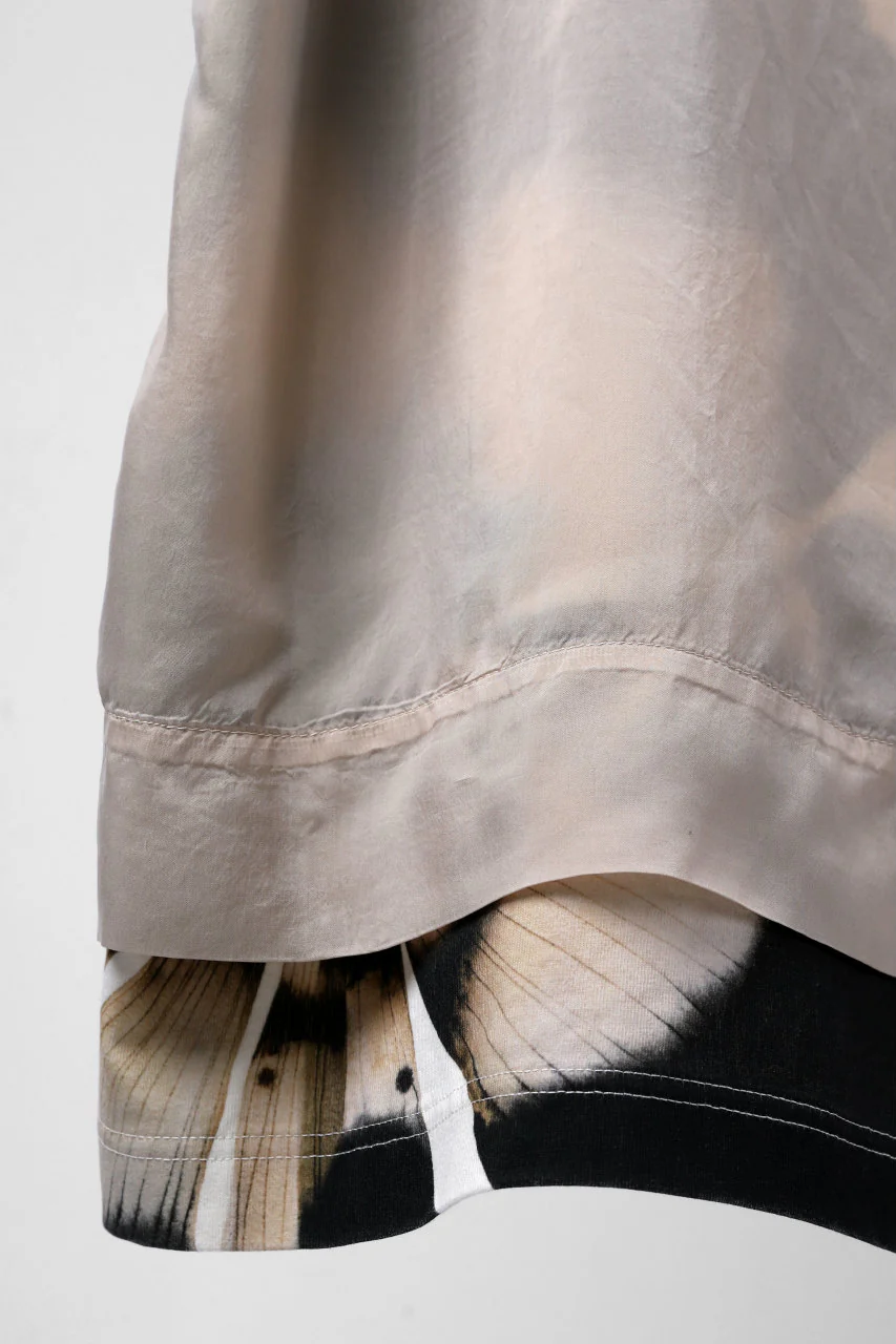 Y-3 Yohji Yamamoto LAYERED BACK LOGO TOPS / COTTON JERSEY (MULTI BEIGE) - Image 13