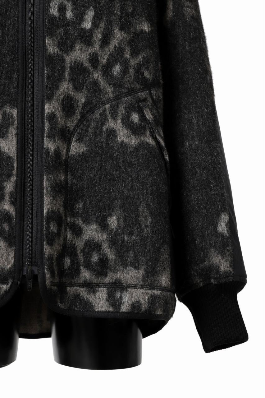 Y-3 Yohji Yamamoto LEOPARD TRACK JACKET / MIX WOOL MOHAIR (MULTI) - Image 13