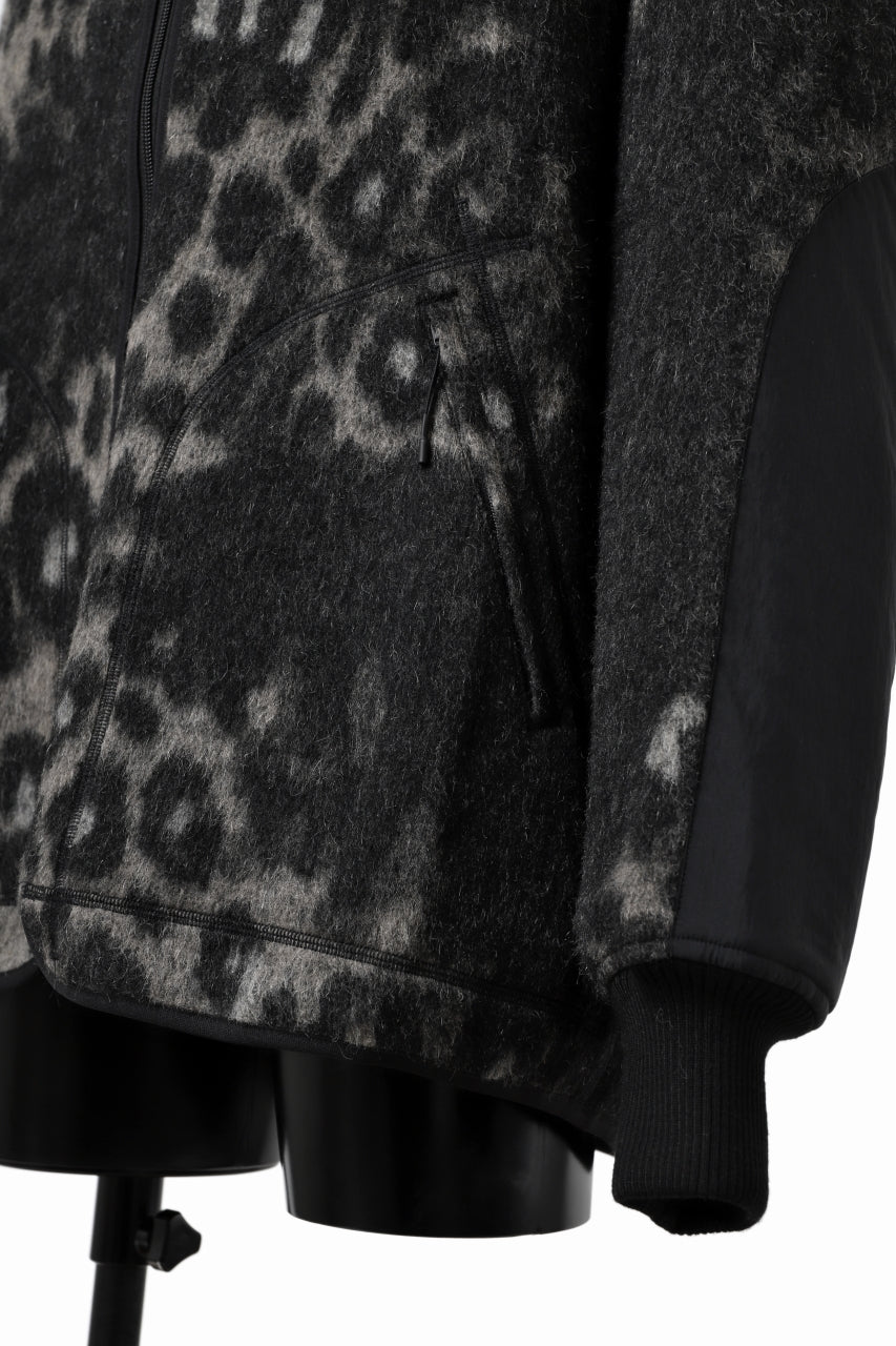 Y-3 Yohji Yamamoto LEOPARD TRACK JACKET / MIX WOOL MOHAIR (MULTI) - Image 15