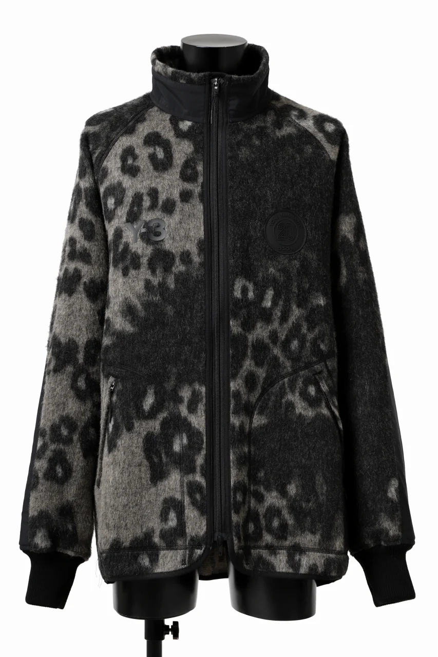 Y-3 Yohji Yamamoto LEOPARD TRACK JACKET / MIX WOOL MOHAIR (MULTI) - Image 2