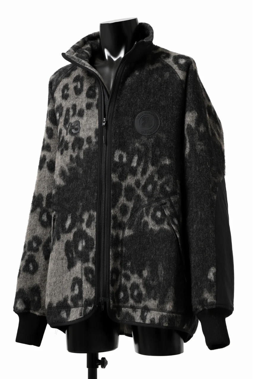 Y-3 Yohji Yamamoto LEOPARD TRACK JACKET / MIX WOOL MOHAIR (MULTI) - Image 3