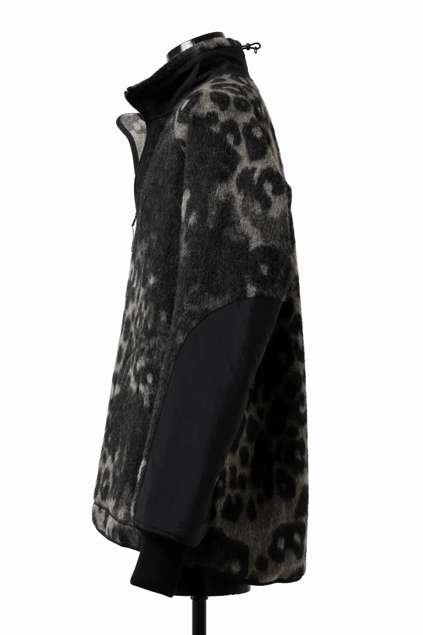 Y-3 Yohji Yamamoto LEOPARD TRACK JACKET / MIX WOOL MOHAIR (MULTI) - Image 4