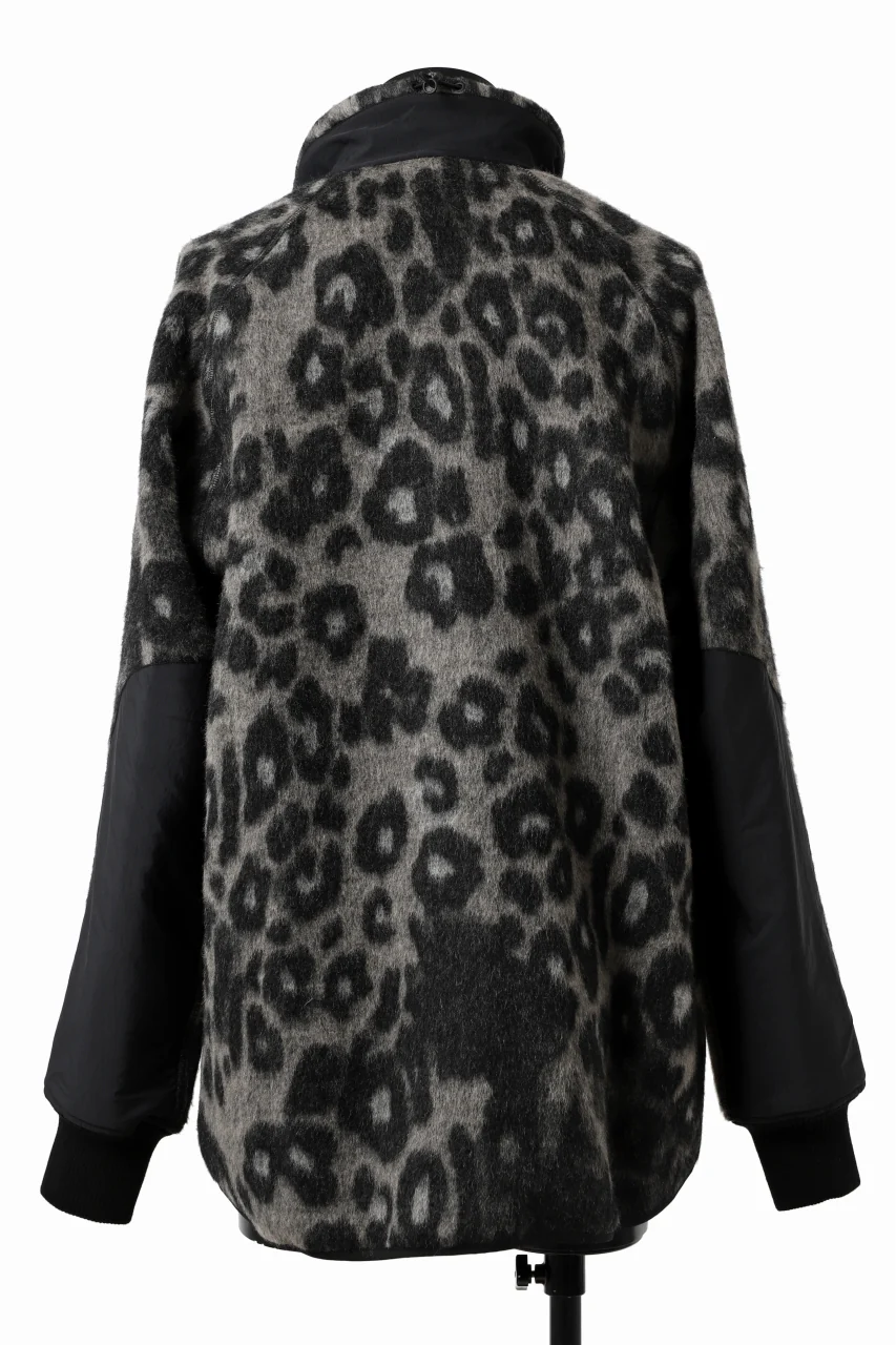 Y-3 Yohji Yamamoto LEOPARD TRACK JACKET / MIX WOOL MOHAIR (MULTI) - Image 5