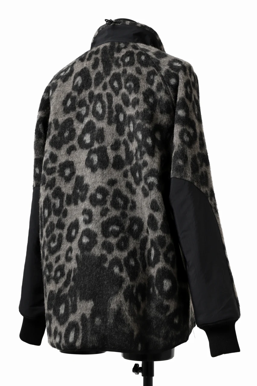 Y-3 Yohji Yamamoto LEOPARD TRACK JACKET / MIX WOOL MOHAIR (MULTI) - Image 6