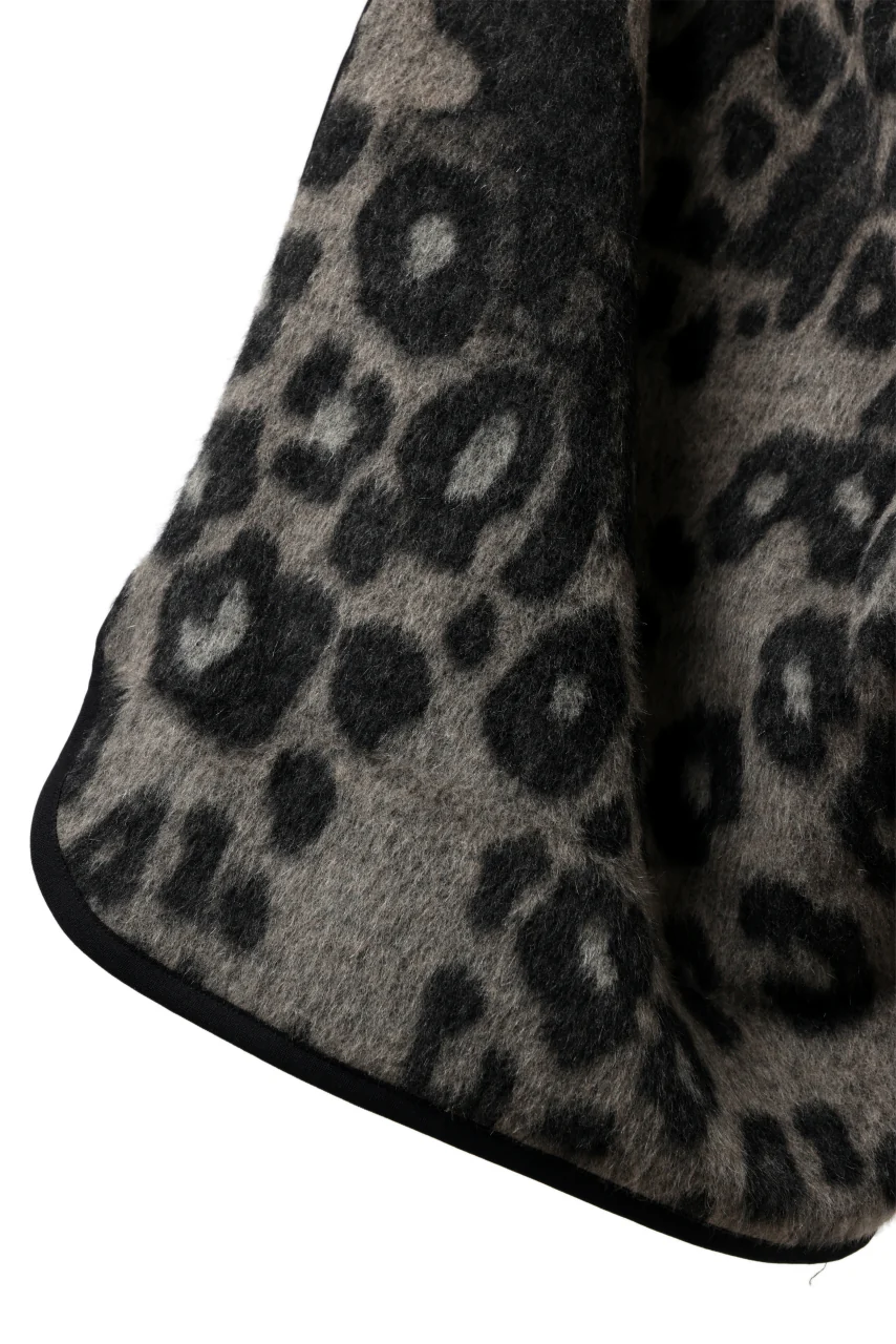 Y-3 Yohji Yamamoto LEOPARD WIDEGAME SHORTS / MIX WOOL MOHAIR (MULTI) - Image 5