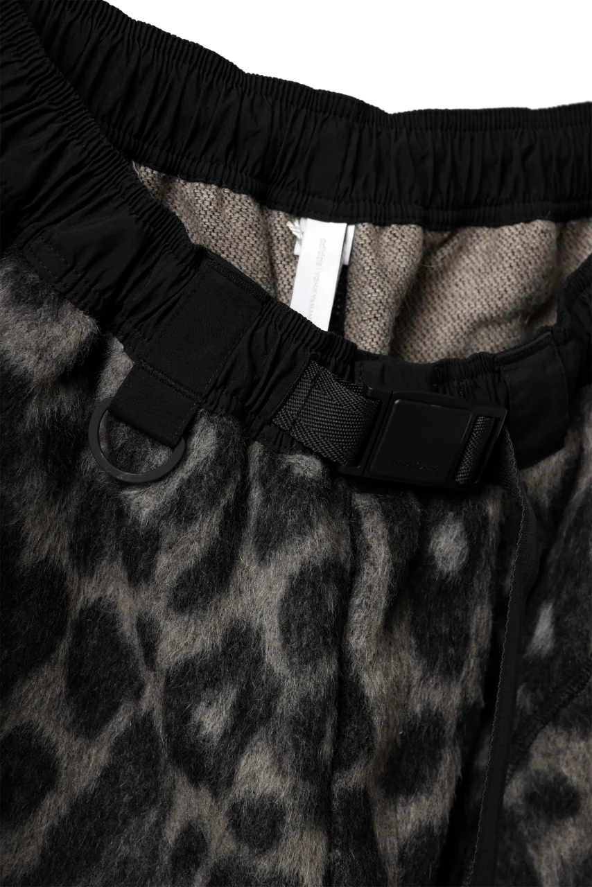 Y-3 Yohji Yamamoto LEOPARD WIDEGAME SHORTS / MIX WOOL MOHAIR (MULTI) - Image 6