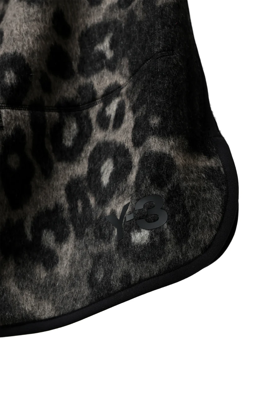 Y-3 Yohji Yamamoto LEOPARD WIDEGAME SHORTS / MIX WOOL MOHAIR (MULTI) - Image 9