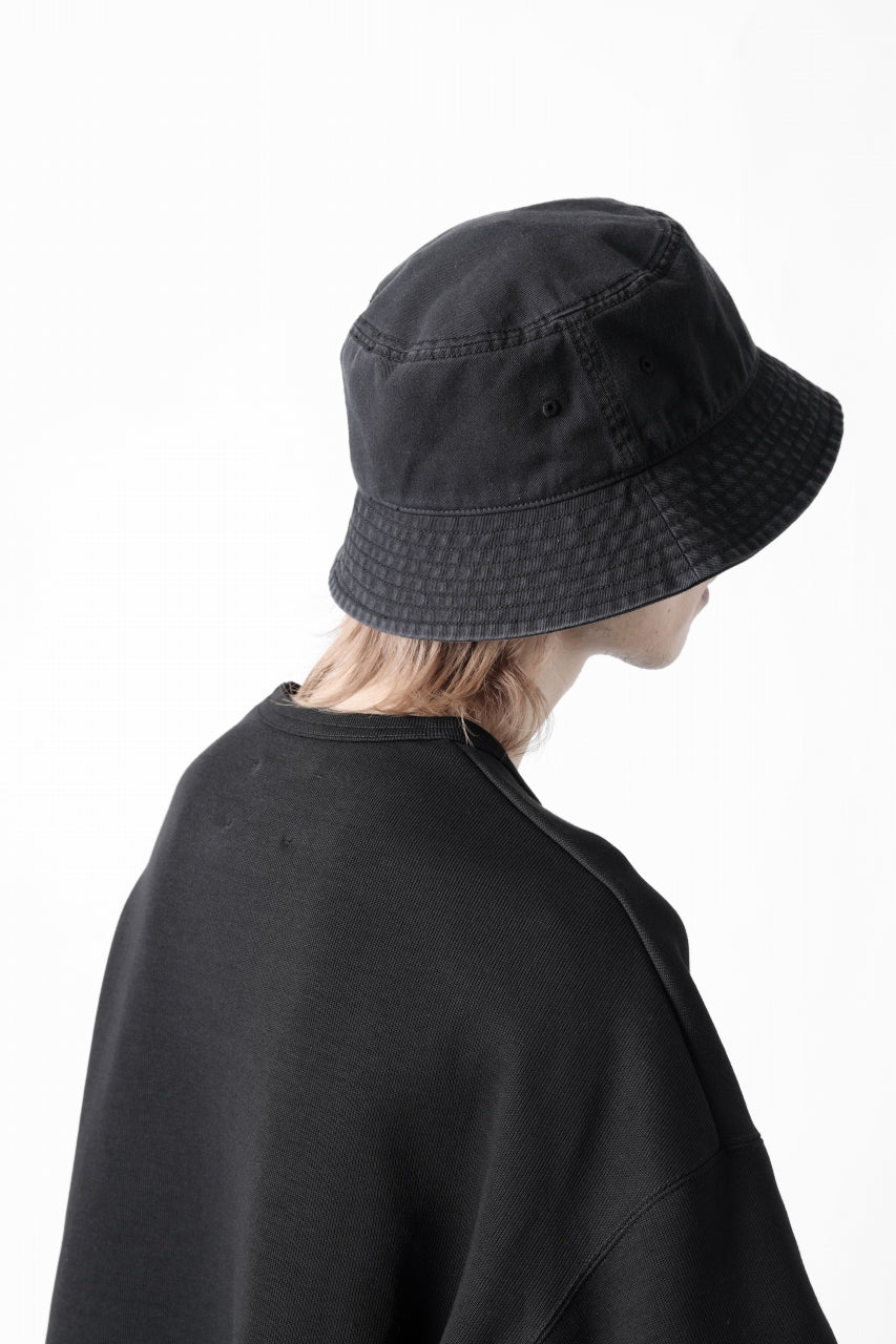Y-3 Yohji Yamamoto LOGO BUCKET HAT (BLACK) - Image 6