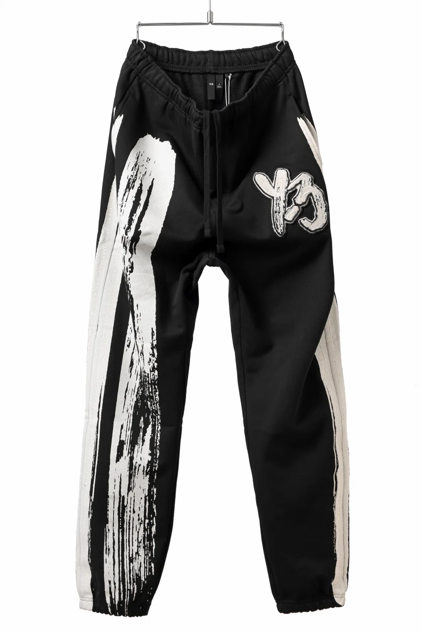 Y-3 Yohji Yamamoto LOGO FIT JOGGER PANTS / ORGANIC COTTON (BLACK)
