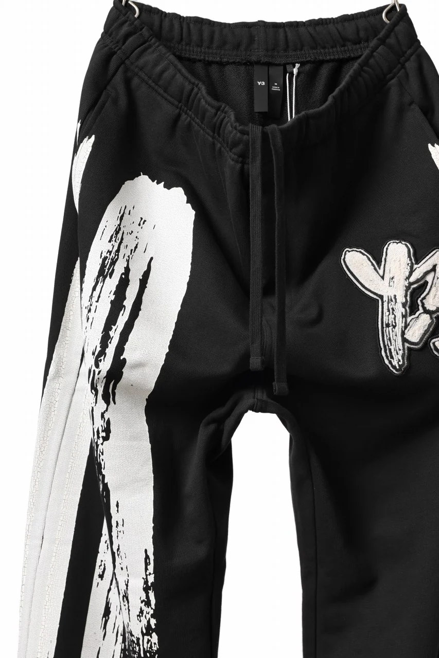 Y-3 Yohji Yamamoto LOGO FIT JOGGER PANTS / ORGANIC COTTON (BLACK) - Image 11
