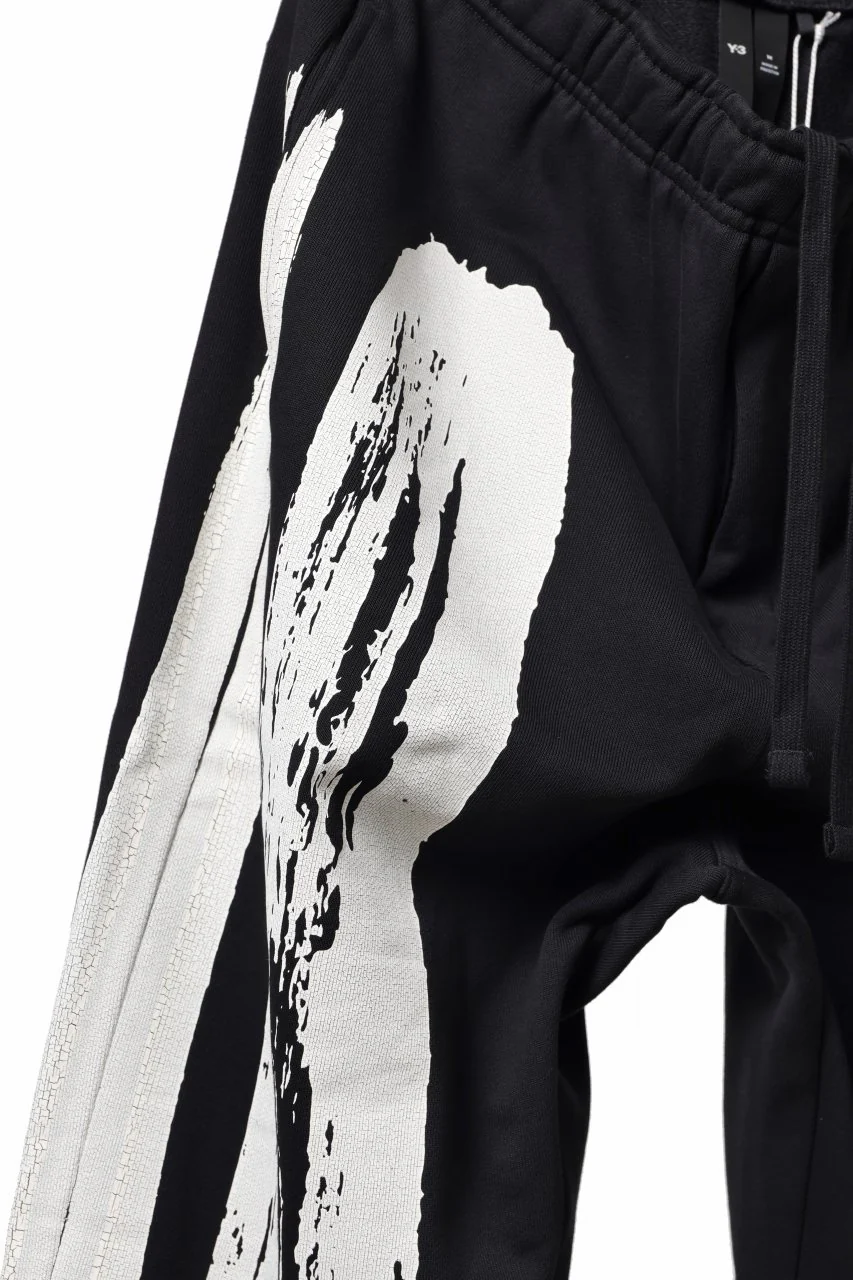 Y-3 Yohji Yamamoto LOGO FIT JOGGER PANTS / ORGANIC COTTON (BLACK) - Image 12