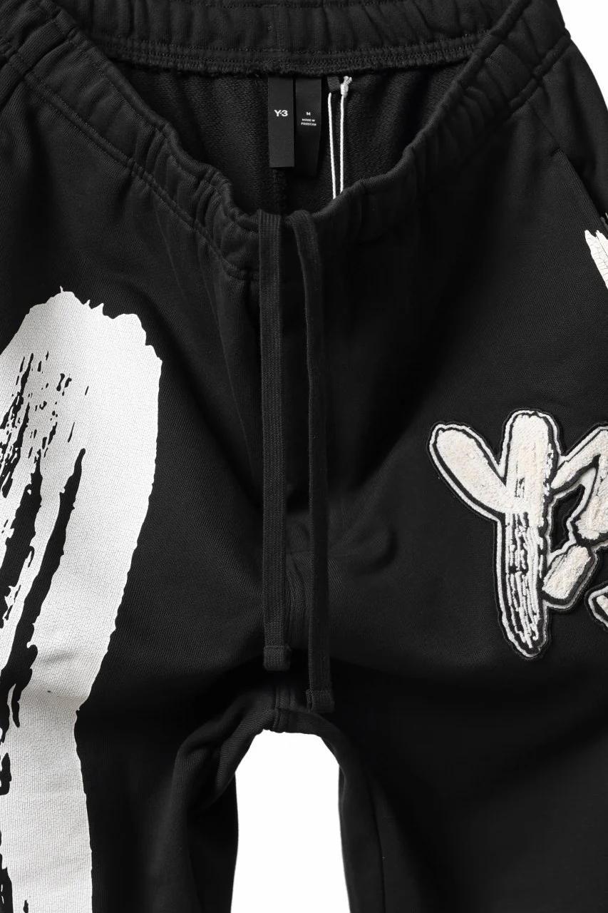 Y-3 Yohji Yamamoto LOGO FIT JOGGER PANTS / ORGANIC COTTON (BLACK) - Image 13