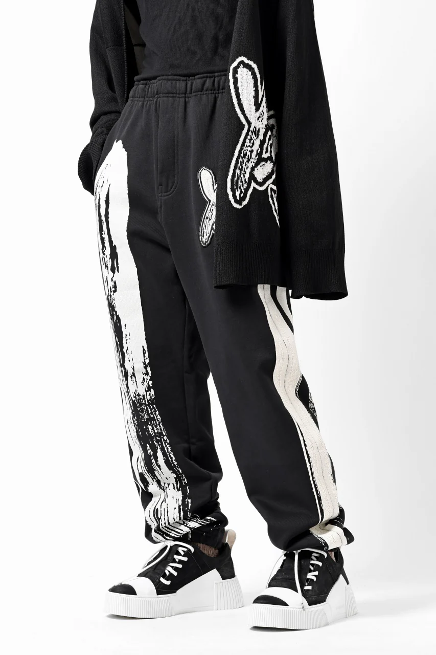 Y-3 Yohji Yamamoto LOGO FIT JOGGER PANTS / ORGANIC COTTON (BLACK) - Image 23