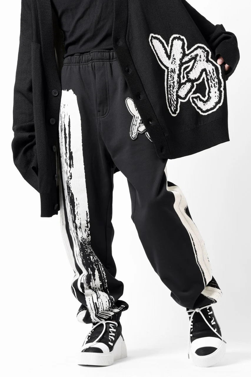 Y-3 Yohji Yamamoto LOGO FIT JOGGER PANTS / ORGANIC COTTON (BLACK) - Image 25