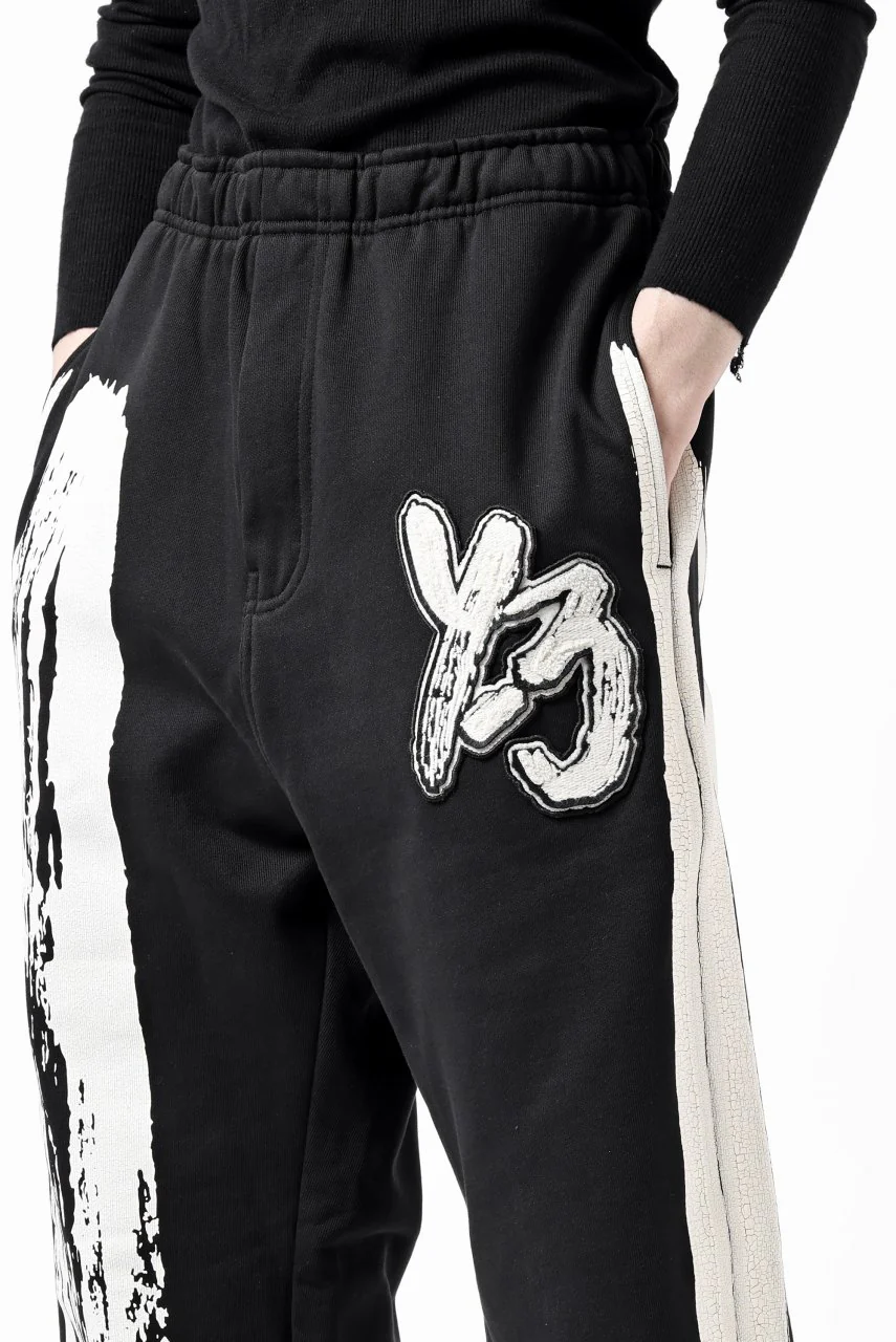Y-3 Yohji Yamamoto LOGO FIT JOGGER PANTS / ORGANIC COTTON (BLACK) - Image 26