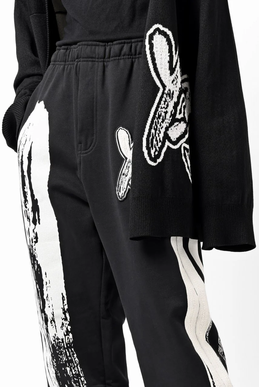 Y-3 Yohji Yamamoto LOGO FIT JOGGER PANTS / ORGANIC COTTON (BLACK) - Image 34