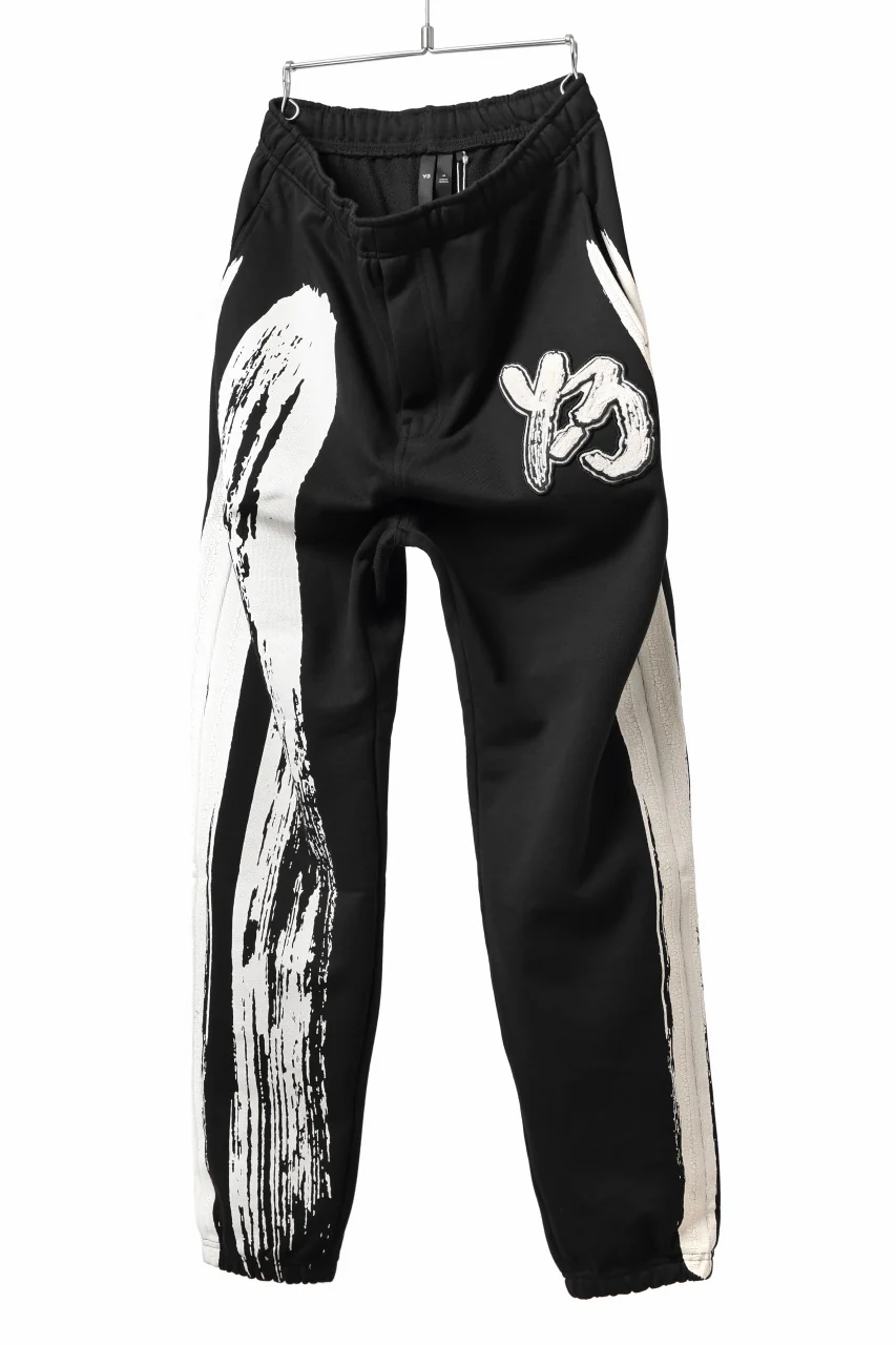 Y-3 Yohji Yamamoto LOGO FIT JOGGER PANTS / ORGANIC COTTON (BLACK) - Image 7