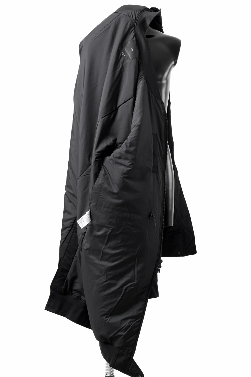 Y-3 Yohji Yamamoto LONG BOMBER PARKA COAT (BLACK) - Image 12