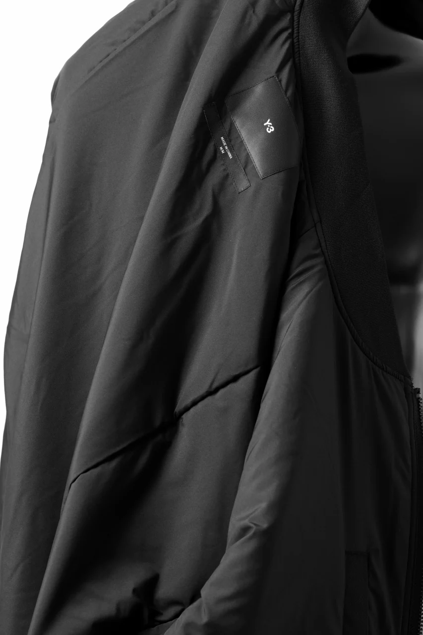 Y-3 Yohji Yamamoto LONG BOMBER PARKA COAT (BLACK) - Image 13