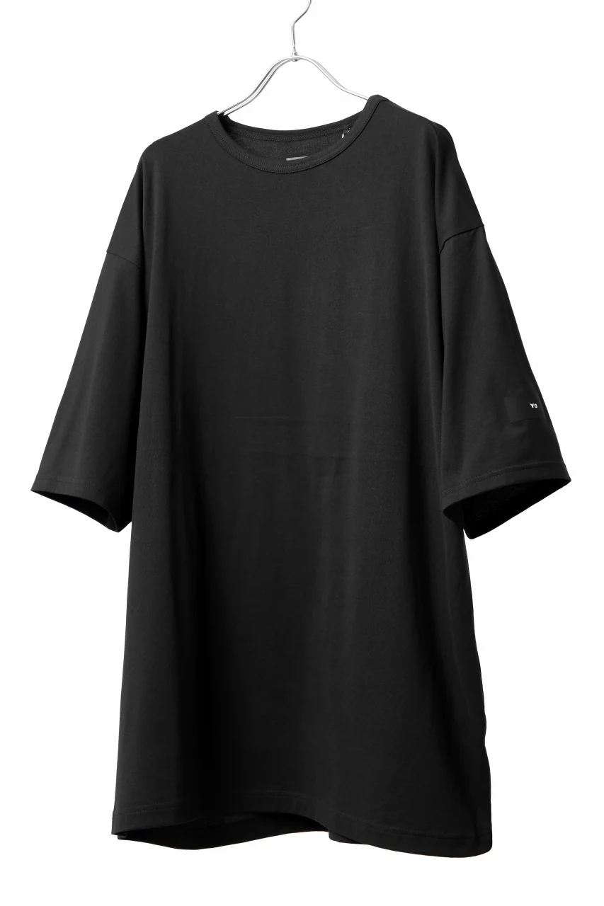 Y-3 Yohji Yamamoto LOOSE BOXY S/S TEE / SC JERSEY (BLACK) - Image 2