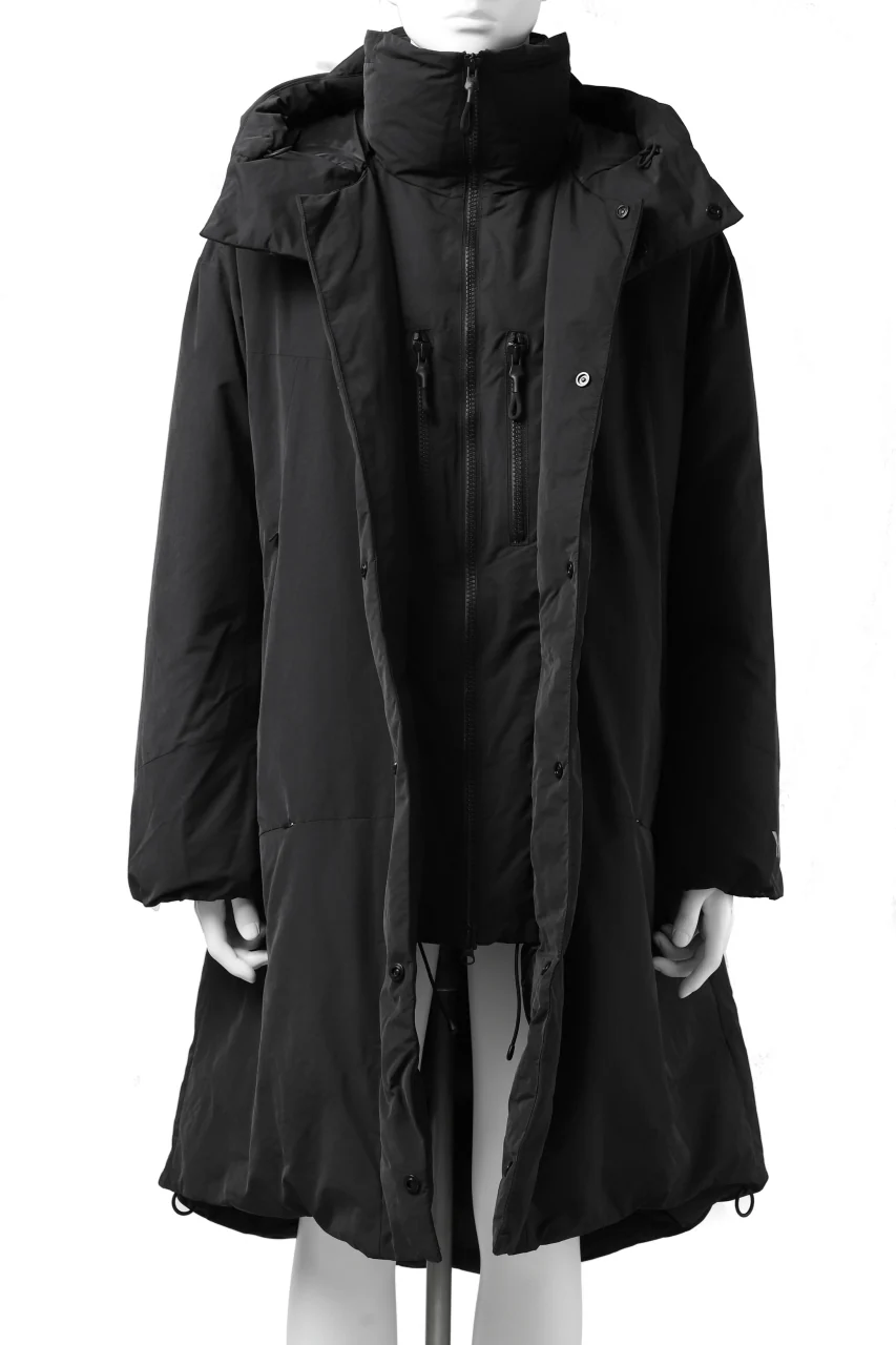 Y-3 Yohji Yamamoto M CH2 DOWN COAT  / SUEDED POLY (BLACK) - Image 12