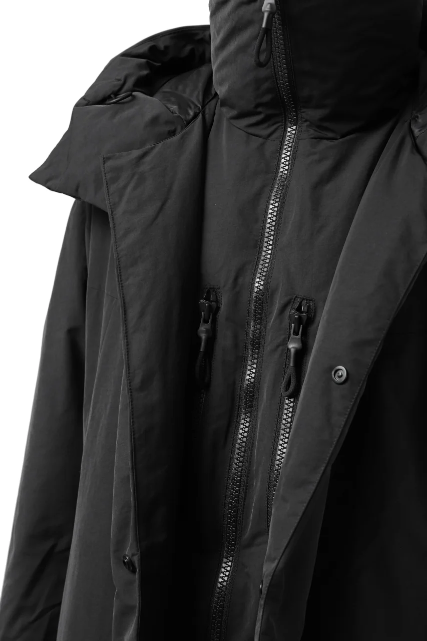 Y-3 Yohji Yamamoto M CH2 DOWN COAT  / SUEDED POLY (BLACK) - Image 29