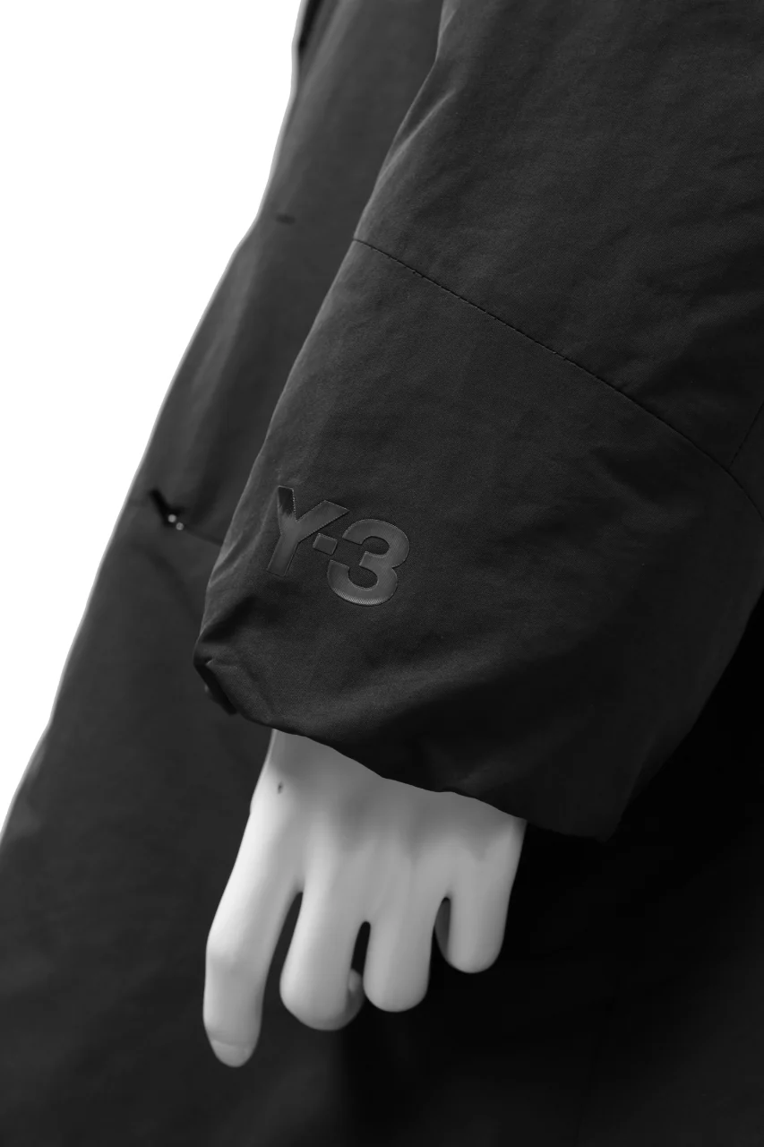 Y-3 Yohji Yamamoto M CH2 DOWN COAT  / SUEDED POLY (BLACK) - Image 35