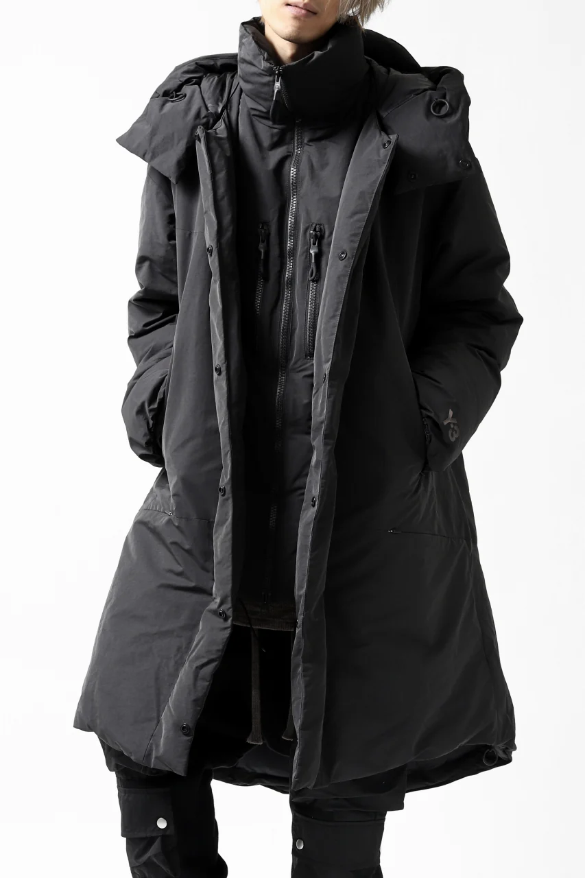 Y-3 Yohji Yamamoto M CH2 DOWN COAT  / SUEDED POLY (BLACK) - Image 5