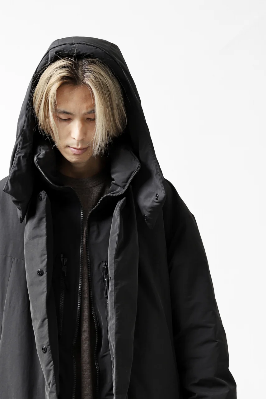 Y-3 Yohji Yamamoto M CH2 DOWN COAT  / SUEDED POLY (BLACK) - Image 61
