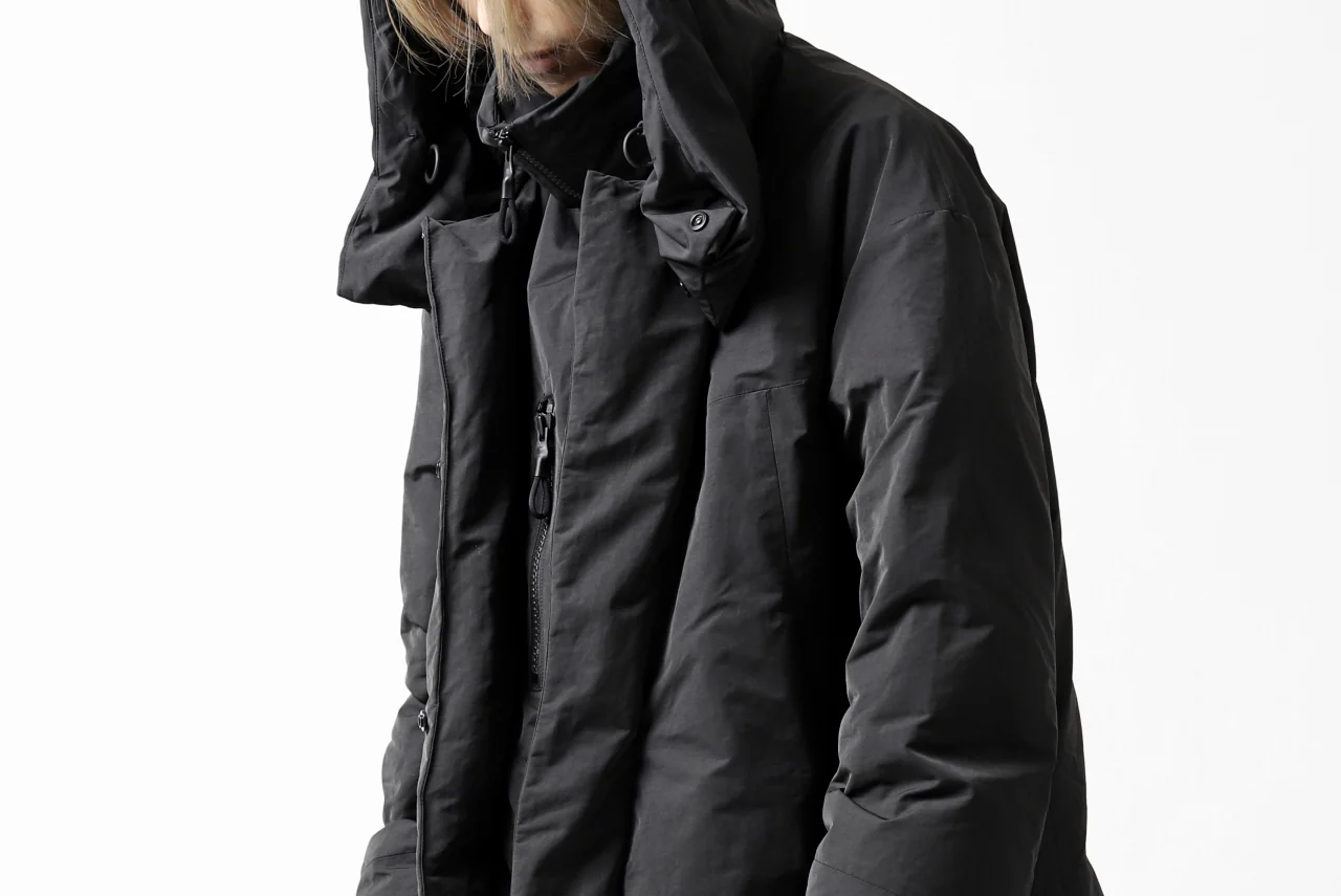 Y-3 Yohji Yamamoto M CH2 DOWN COAT  / SUEDED POLY (BLACK) - Image 66