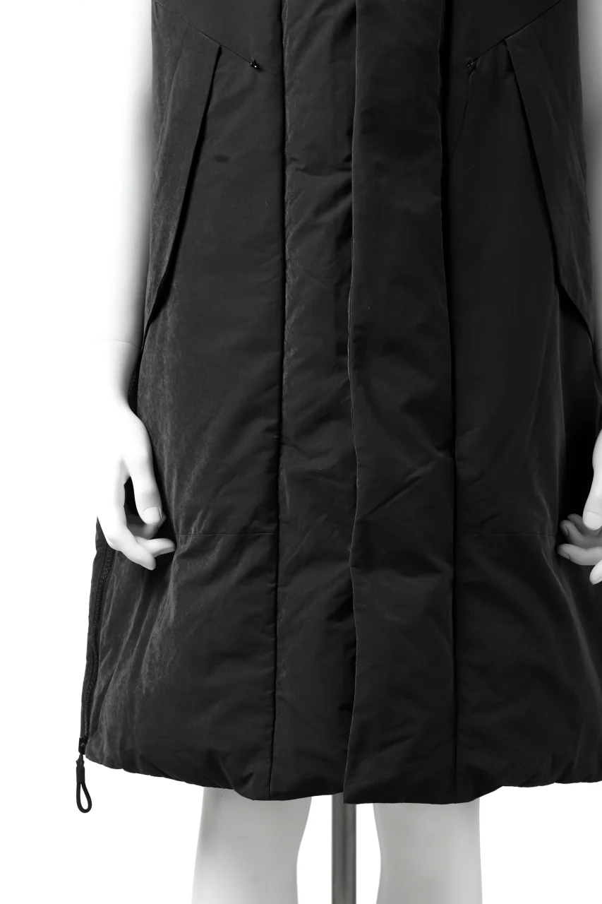 Y-3 Yohji Yamamoto M CH2 DOWN LONG VEST  / SUEDED POLY (BLACK) - Image 11