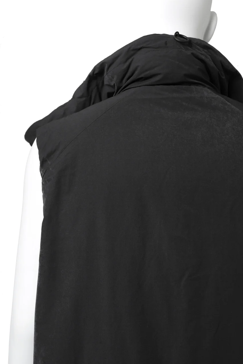 Y-3 Yohji Yamamoto M CH2 DOWN LONG VEST  / SUEDED POLY (BLACK) - Image 20