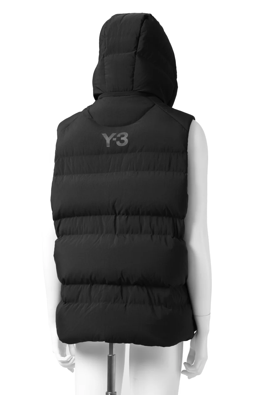 Y-3 Yohji Yamamoto M CLASSIC PUFFY DOWN VEST (BLACK) - Image 15