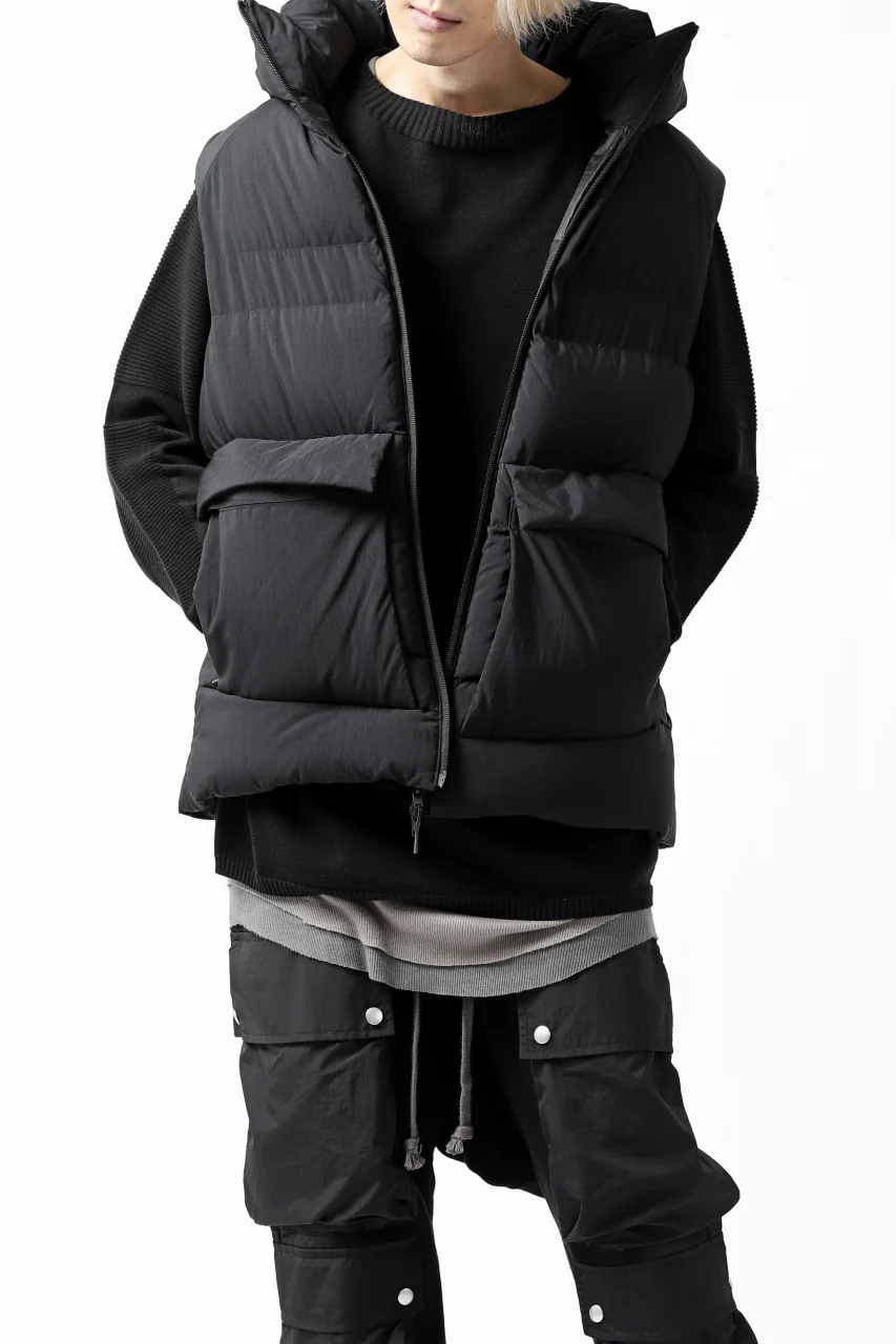Y-3 Yohji Yamamoto M CLASSIC PUFFY DOWN VEST (BLACK) - Image 2