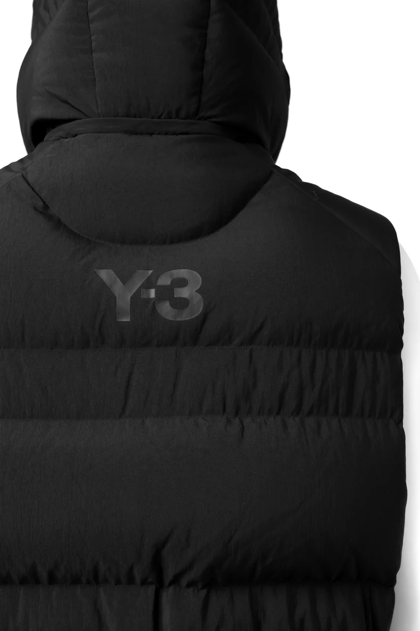 Y-3 Yohji Yamamoto M CLASSIC PUFFY DOWN VEST (BLACK) - Image 27
