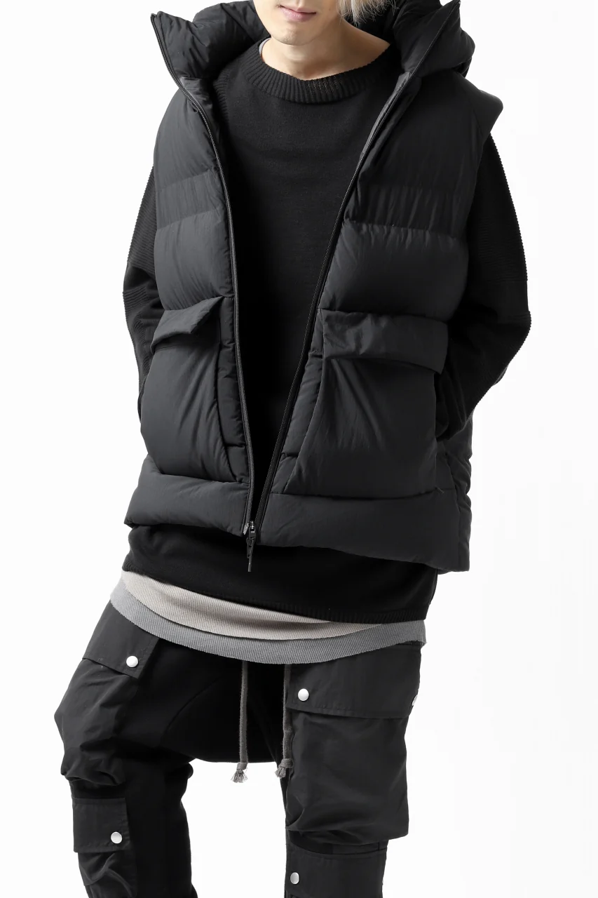 Y-3 Yohji Yamamoto M CLASSIC PUFFY DOWN VEST (BLACK) - Image 38