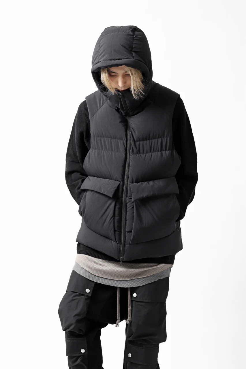 Y-3 Yohji Yamamoto M CLASSIC PUFFY DOWN VEST (BLACK) - Image 39