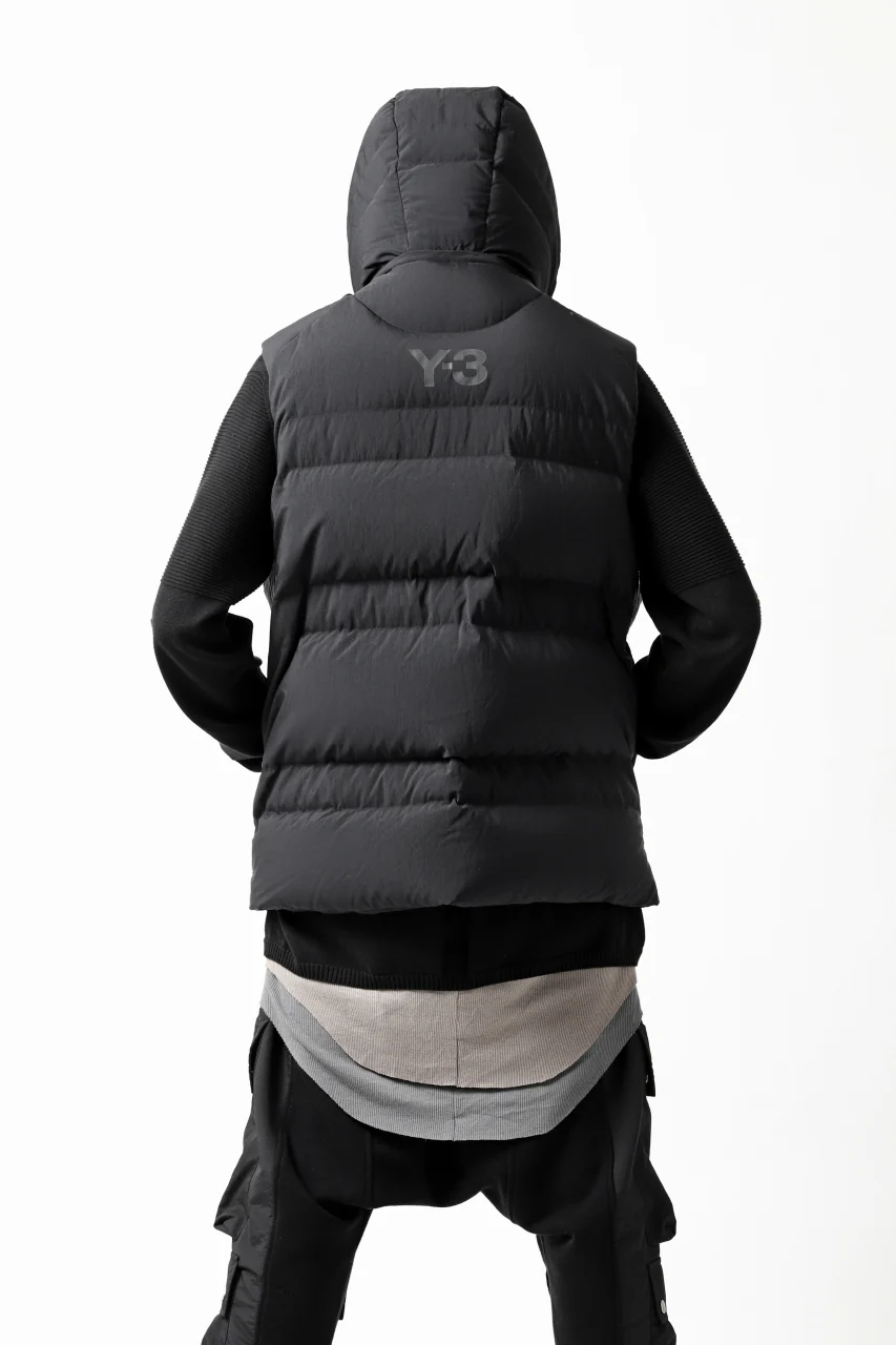 Y-3 Yohji Yamamoto M CLASSIC PUFFY DOWN VEST (BLACK) - Image 41