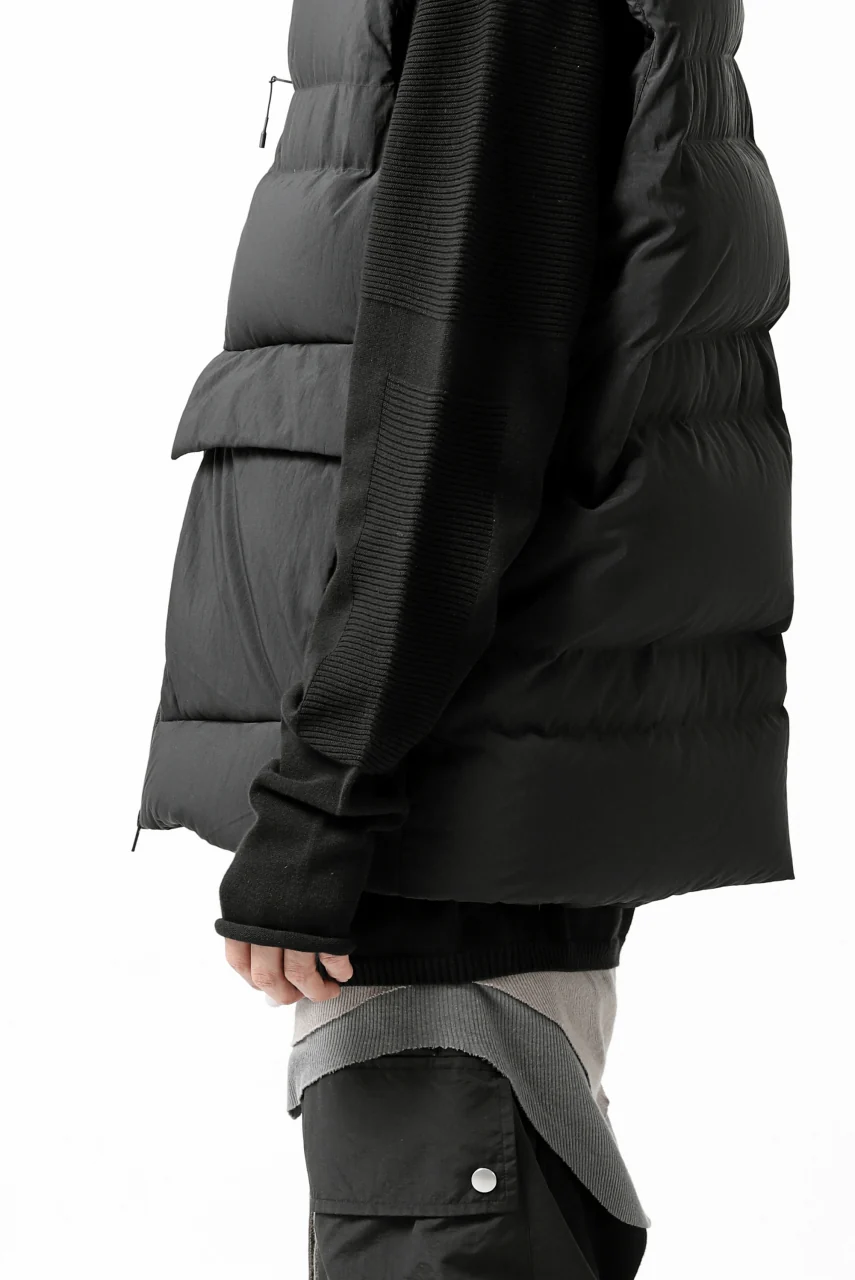 Y-3 Yohji Yamamoto M CLASSIC PUFFY DOWN VEST (BLACK) - Image 48