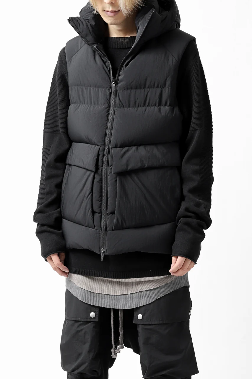 Y-3 Yohji Yamamoto M CLASSIC PUFFY DOWN VEST (BLACK) - Image 6